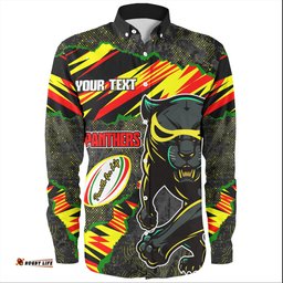 Penrith Panthers Long Sleeve Button Shirt - Theme Song