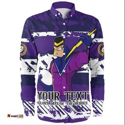 Melbourne Storm Long Sleeve Button Shirt - Theme Song Inspired