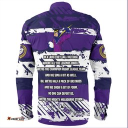 Melbourne Storm Long Sleeve Button Shirt - Theme Song Inspired