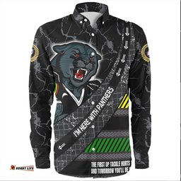 Penrith Panthers Long Sleeve Button Shirt - Theme Song For Rugby With Sporty Style