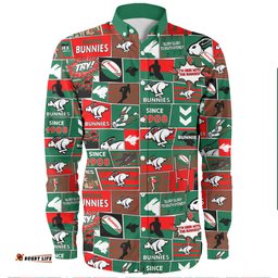 South Sydney Rabbitohs Long Sleeve Button Shirt - Team Of Us Die Hard Fan Supporters Comic Style