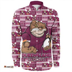 Queensland Maroons Long Sleeve Button Shirt Champion���������������������������������������������������������������������������������������������������������������������������������������������������������������������������������������������������������������������������������������������������s Pride Comic Style