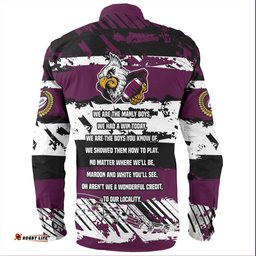 Manly Warringah Sea Eagles Long Sleeve Button Shirt - Theme Song Inspired