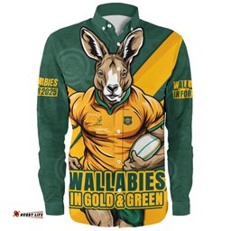 Amazing Aussie Aussie Wallabies Aboriginal Strength Wear Wallabies Rugby Edition Long Sleeve Shirt