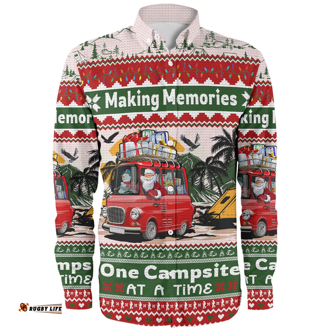 Amazing Aussie Australia Camping Christmas Making Memories One Campsite At A Time Long Sleeve Shirt