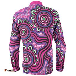 Amazing Aussie Australia Aboriginal Dot Patterns From Indigenous Australian Culture Long Sleeve Shirt