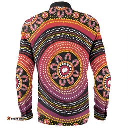 Amazing Aussie Australia Aboriginal Aboriginal Dot Art Design Long Sleeve Shirt