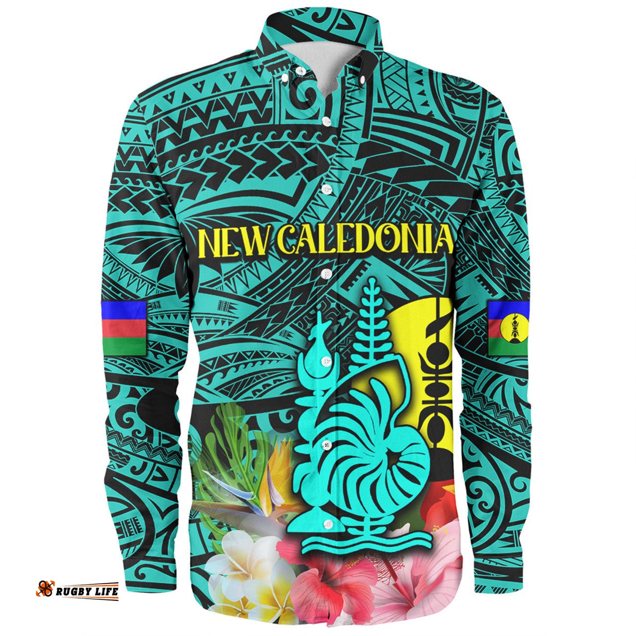Amazing Aussie Australia South Sea Islanders I'm New Caledonian With Polynesian Tropical Style Long Sleeve Shirt