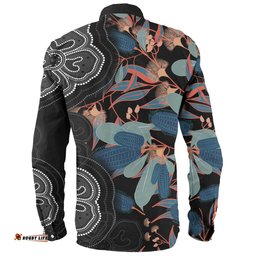 Amazing Aussie Australia Aboriginal Australian Native Floral Seamless Pattern Long Sleeve Shirt