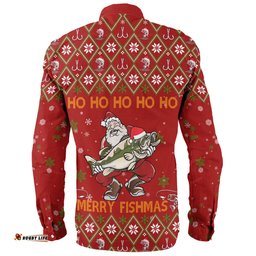 Amazing Aussie Australia Christmas Fishing Custom All I Want For Christmas Is A Big Bass Long Sleeve Shirt