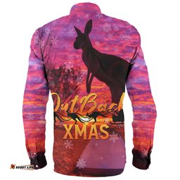 Amazing Aussie Australia Christmas Kangaroo Camping Aussie Outback Merry Christmas Long Sleeve Shirt