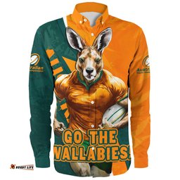 Amazing Aussie Aussie Wallabies Australian Roar The Rugby Championship Battle Long Sleeve Shirt