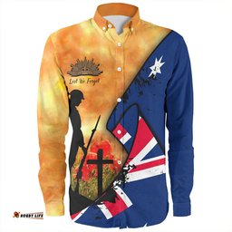 Amazing Aussie Australia Anzac Day Anzac Day Flag Lest We Forget Long Sleeve Shirt