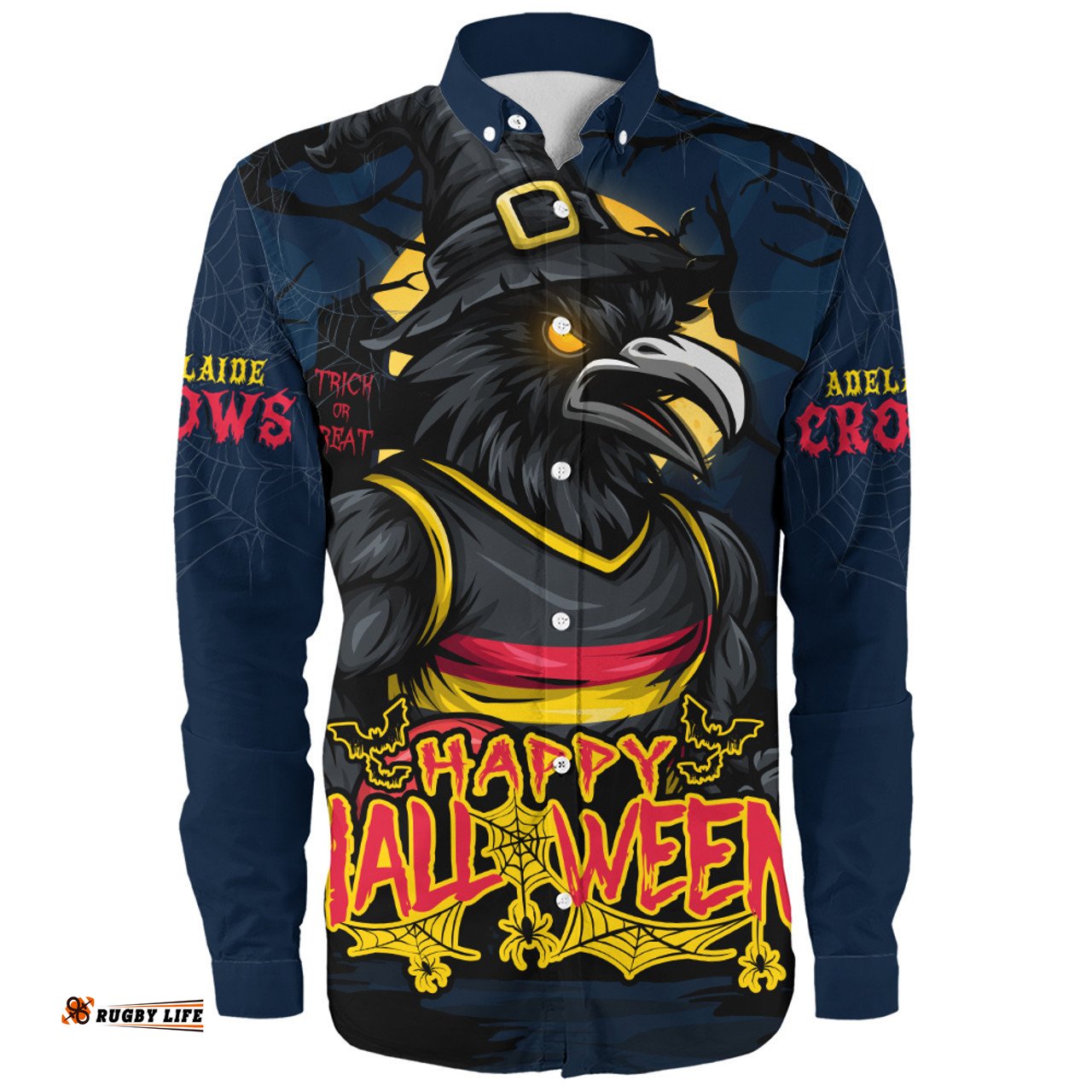 Amazing Aussie Adelaide Crows Full Moon Fever Halloween Supporter Long Sleeve Shirt