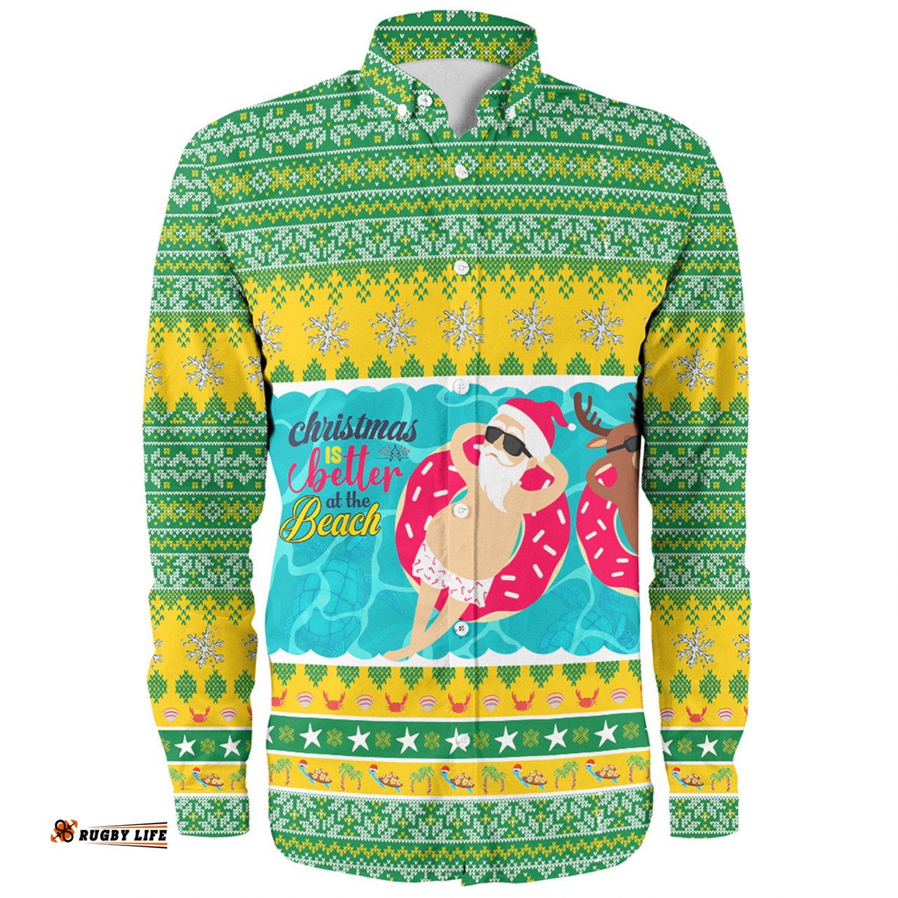 Amazing Aussie Australia Christmas Custom Christmas Is Better At The Beach Long Sleeve Shirt