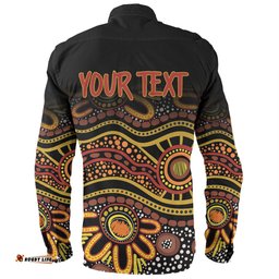 Amazing Aussie Australia Aboriginal Custom Dot In Aboriginal Style Long Sleeve Shirt