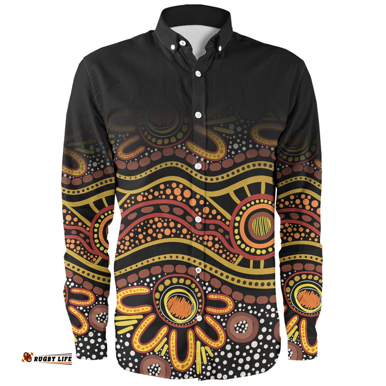 Amazing Aussie Australia Aboriginal Custom Dot In Aboriginal Style Long Sleeve Shirt