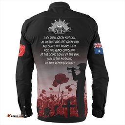 Amazing Aussie Australia Anzac Day Lest We Forget Red Long Sleeve Shirt