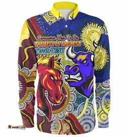 Amazing Aussie Brisbane Broncos Vs North Queensland Cowboys Custom The Best of The Best Shirt Long Sleeve Shirt