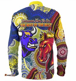 Amazing Aussie Brisbane Broncos Vs North Queensland Cowboys Custom The Best of The Best Shirt Long Sleeve Shirt
