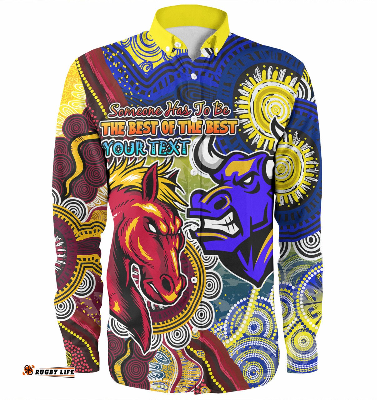 Amazing Aussie Brisbane Broncos Vs North Queensland Cowboys Custom The Best of The Best Shirt Long Sleeve Shirt