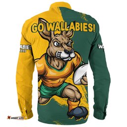 Amazing Aussie Aussie Wallabies Unstoppable Wallabies Spirit Of The Championship Yellow Long Sleeve Shirt