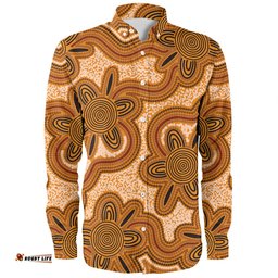 Amazing Aussie Australia Aboriginal Aboriginal Art Background Connection Concept Long Sleeve Shirt
