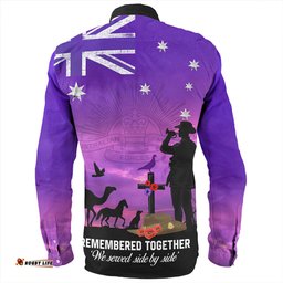 Amazing Aussie Australia Anzac Day Anzac Day We Served Side By Side Long Sleeve Shirt