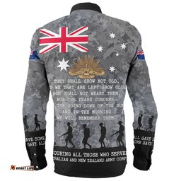 Amazing Aussie Australia Anzac Day Australia and New Zealand Warriors All gave some Some Gave All Black Long Sleeve Shirt