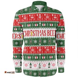 Amazing Aussie Australia Christmas Custom Ugly Christmas Beer Long Sleeve Shirt