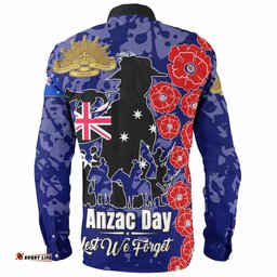 Amazing Aussie Australia Anzac Custom Lest We Forget Blue Style Shirt Long Sleeve Shirt