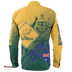 Amazing Aussie Australia Australia Day Custom Australia Coat Of Arms Kangaroo And Koala Sign Long Sleeve Shirt