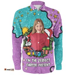 Amazing Aussie Australia Christmas Custom I'm the Perfect Present Purple Long Sleeve Shirt