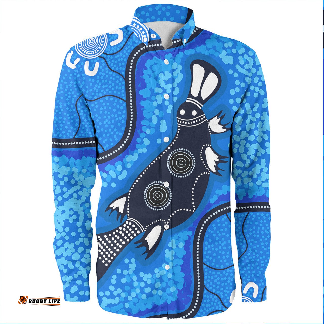 Amazing Aussie Australia Aboriginals Platypus Arts Long Sleeve Shirt