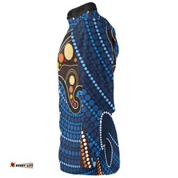 Amazing Aussie Australia Aboriginal Inspired Aboriginal Kangaroo Art Long Sleeve Shirt