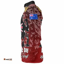 Australia Anzac Custom Long Sleeve Button Shirt - Lest We Forget Red Style Shirt
