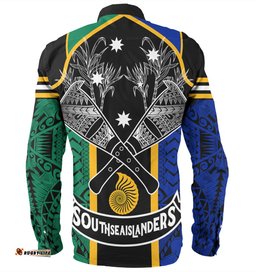 Australia South Sea Islanders Custom Long Sleeve Button Shirts - Australian South Sea Islanders Long Sleeve Button Shirts