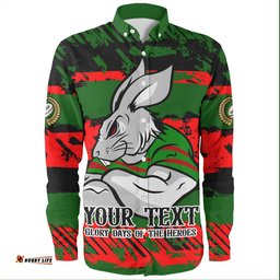 South Sydney Rabbitohs Long Sleeve Button Shirt - Theme Song Inspired