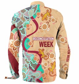 Australia National Reconciliation Week Custom Long Sleeve Button Shirt - Be A Voice For Generations Shirt