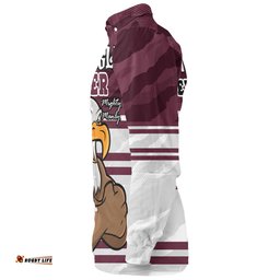 Manly Warringah Sea Eagles Long Sleeve Button Shirt - Manly Warringah Sea Eagles Supporter Long Sleeve Button Shirt