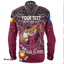 Cane Toads Naidoc Week Long Sleeve Button Shirt - Aboriginal For Our Elder NAIDOC Week 2023