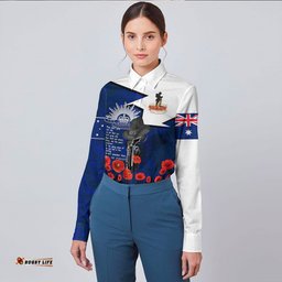 Anzac Day Lest We Forget Special Long Sleeve Button Shirt
