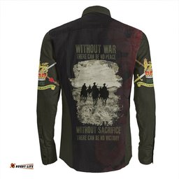 Anzac DayThe Salute To Heroes Long Sleeve Button Shirt