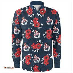Sydney Roosters Long Sleeve Button Shirt - With Maori Pattern