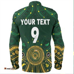 Australia Aboriginal Custom Long Sleeve Button Shirts - Snake Circle And Symbols With Aboriginal Style Long Sleeve Button Shirts