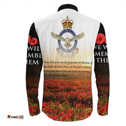 Anzac Day Australian Air Force Long Sleeve Button Shirt
