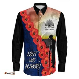 Anzac Day All Gave Some Long Sleeve Button Shirt