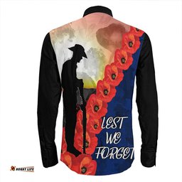 Anzac Day All Gave Some Long Sleeve Button Shirt