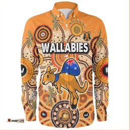 Australia Aboriginal Custom Long Sleeve Button Shirts - Dragonfly Flies Into Beehive And Snake Circle Long Sleeve Button Shirts