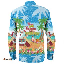Amazing Aussie Australia Christmas Custom Have A Very Beachy Chrissie Xmas Long Sleeve Shirt